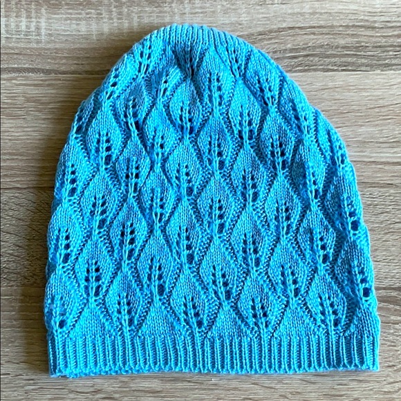 Two Knit Beanie Caps Blue & Pink - Picture 2 of 6